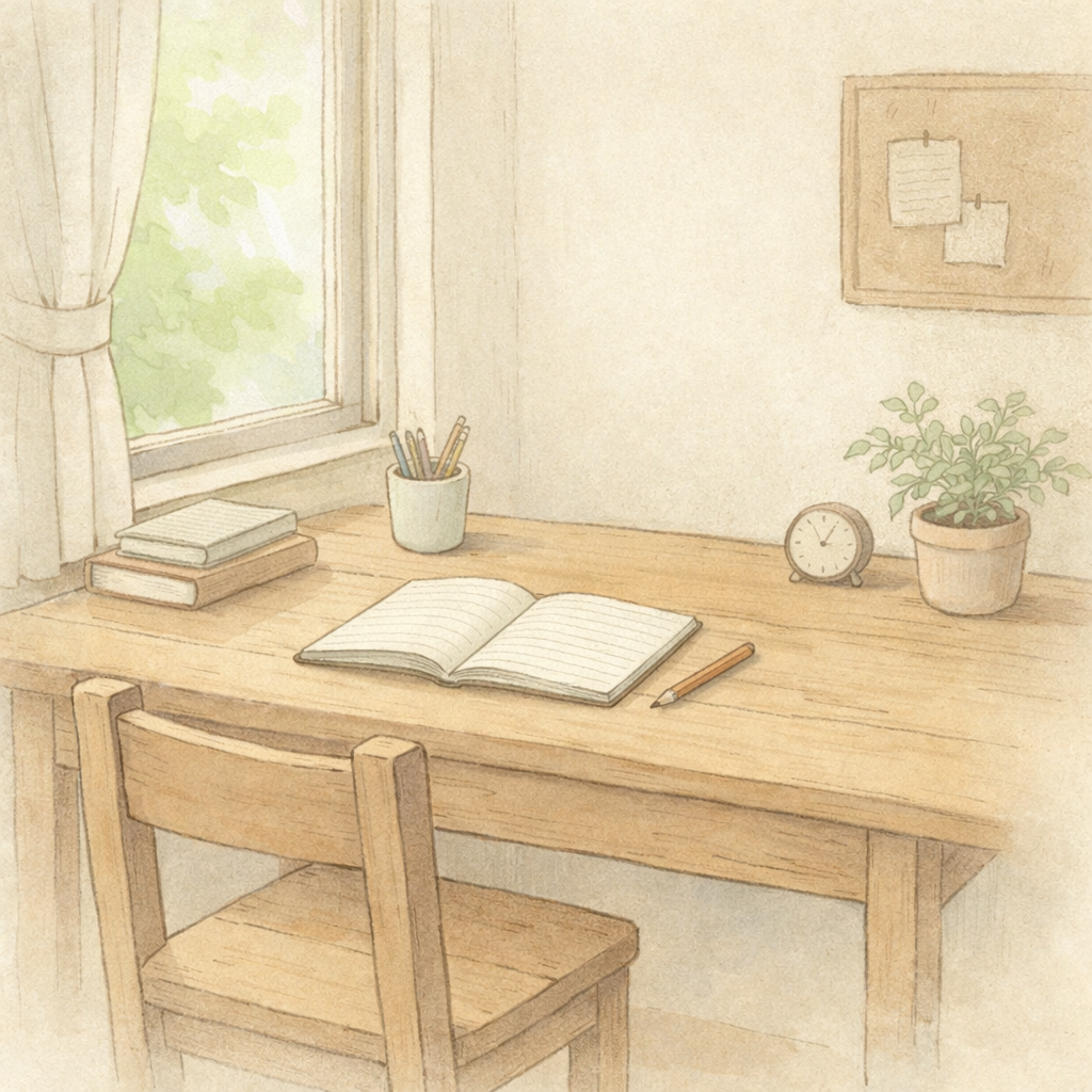 田無の学習教室ことらぼの落ち着いた学習空間イメージ